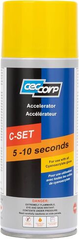 CECCORP Super Glue Accelerator C-Set, 200 ml (6.8 fl oz), Speed up Drying Time of CA Glues in Saudi Arabia