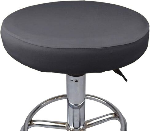 WOMACO 2 Pack Round Stool Covers 180GSM Stretch Bar Stools Cushion Cover Round Barstool Seat Slipcovers for 11 12 13 14 15 inch Round Stool (Coffee, 11-15 inches) in Saudi Arabia