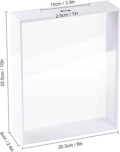 صندوق ظلال تحميل علوي من الأكريليك مقاس 8 × 10، إطار صندوق الظل، حافظة عرض منضدية من الأكريليك DIY، هدية حلوة DIY، صندوق ذاكرة للأفلام والسفر والأحداث الرياضية والحفلات الموسيقية وأغطية مشروبات البيرة in Kuwait