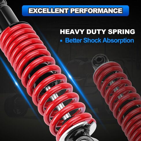 Rear Golf Cart Shock Absorbers Heavy Duty with Springs Compatible with 1995-up Yamaha Gas and Electric G14 G16 G19 G20 G22 G29 Models Replace# JN4-F2210-00, JN3-F2210-00 (RED) in Saudi Arabia