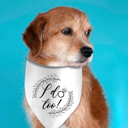 Will You Marry My Dad Wedding Engagement Valentine's Dog Bandana Pet Scarf Bibs Accessories for Dog Wedding Bandana Gift for Dog Lover Wedding Photo Props Accessories in Kuwait