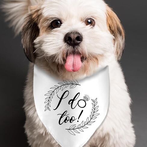 Will You Marry My Dad Wedding Engagement Valentine's Dog Bandana Pet Scarf Bibs Accessories for Dog Wedding Bandana Gift for Dog Lover Wedding Photo Props Accessories in Kuwait