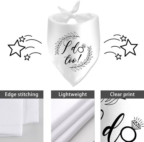 Will You Marry My Dad Wedding Engagement Valentine's Dog Bandana Pet Scarf Bibs Accessories for Dog Wedding Bandana Gift for Dog Lover Wedding Photo Props Accessories in Kuwait