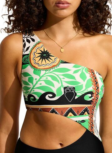 Seafolly Women's Shoulder Cut Out One Piece Swimsuit in Kuwait