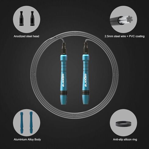 Jump Rope, Speed jump ropes for fitness for women,Skipping rope for fitness men, women's home exercise, workout, fitness gifts for adults in Saudi Arabia