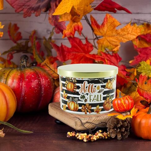 Fall Candles, Fall Decorations for Home - Fall Gifts for Women, Natural Soy Wax Pumpkin Spice Scented Candles(12.7oz) in Kuwait