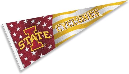 Iowa State Cyclones Nation USA Stars and Stripes Pennant Pennant Banner Flag in Saudi Arabia