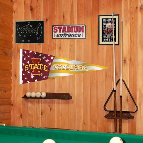 Iowa State Cyclones Nation USA Stars and Stripes Pennant Pennant Banner Flag in Saudi Arabia