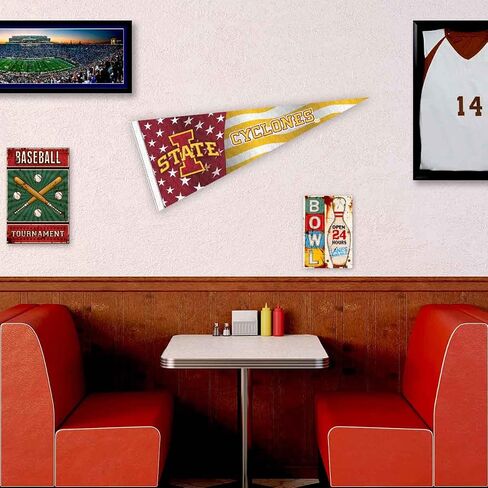Iowa State Cyclones Nation USA Stars and Stripes Pennant Pennant Banner Flag in Saudi Arabia
