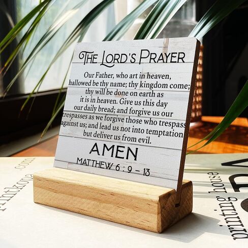 Country Love is Patient Love is Kind Bible Verse Wooden Plaque Sign Desk Decor Rustic 1 Corinthians 13:4-8 Christian Desk Sign Decor for Home Wedding 4 x 4 Inches in Saudi Arabia