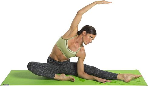 GoFit Printed Yoga Mat - Blue, Purple, and Green in Saudi Arabia