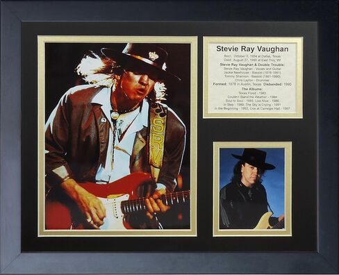 مجموعة صور بإطار من Legends Never Die "Stevie Ray Vaughan II، مقاس 11 × 14 بوصة، (16242U) in Kuwait