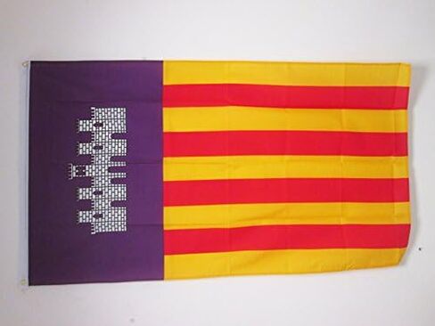 AZ FLAG - Canary Islands Flag - 2x3 Ft - 100D Polyester Spanish Region Of Canarias Banner with Two Metal Grommets - Fade Resistant - Vivid Colors - 2' x 3' Feet - 90x60 Cm in Saudi Arabia