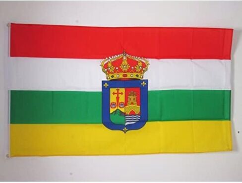 AZ FLAG - Canary Islands Flag - 2x3 Ft - 100D Polyester Spanish Region Of Canarias Banner with Two Metal Grommets - Fade Resistant - Vivid Colors - 2' x 3' Feet - 90x60 Cm in Saudi Arabia