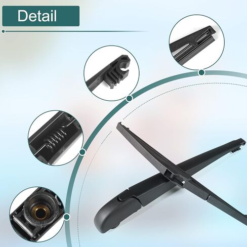 Rear Wiper Arm Blade Set - Replacement for Buick Enclave 2008-2017 - Back Windshield Wiper Accessories, OEM 15280813, 25820122, 2580774, Blade:12" in Saudi Arabia