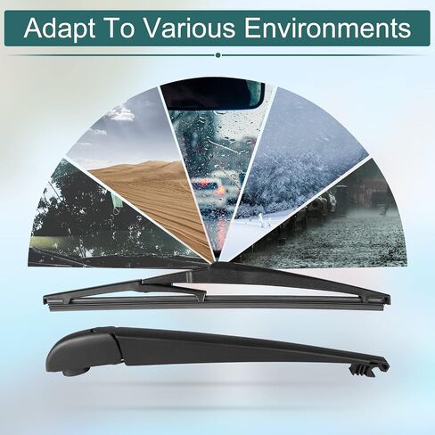 Rear Wiper Arm Blade Set - Replacement for Buick Enclave 2008-2017 - Back Windshield Wiper Accessories, OEM 15280813, 25820122, 2580774, Blade:12" in Saudi Arabia