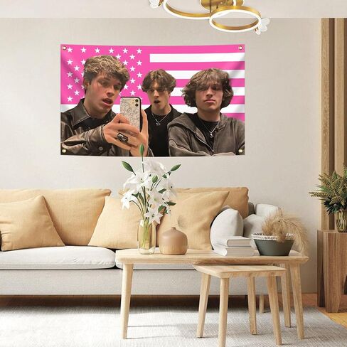 Generic Sturniolo Three Brothers Funny Triplets Taperstry Art Wall Hanging 36X60inch Dorm Bedroom Door Window Decor in Saudi Arabia