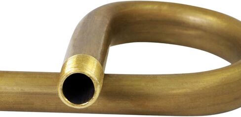 Midline Valve 1/4" Pigtail pipe, MIP Brass Angle Fittings for Gas Regulators and Hoses (5 Pack) in Kuwait