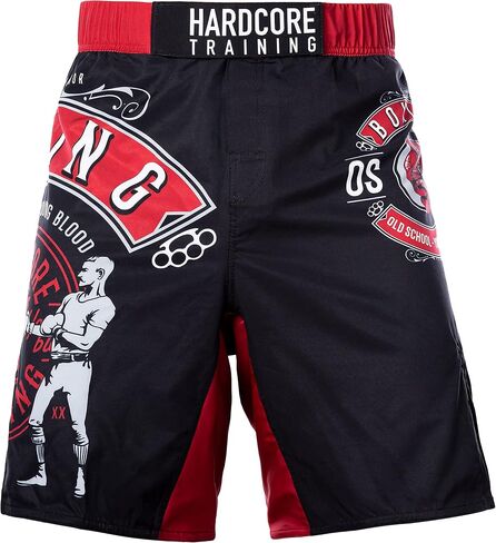 Hardcore Training Fight Shorts Men's Boxing MMA Combat BJJ Grappling Fitness Muay Thai Kickboxing No Gi in Saudi Arabia