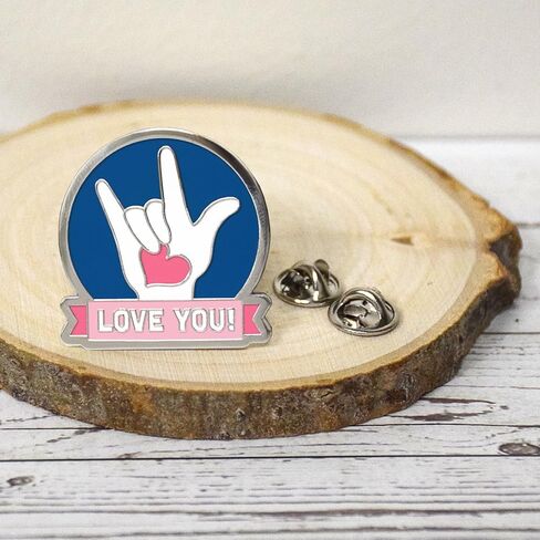 Peace Heart Enamel Pin in Saudi Arabia
