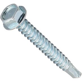 47208 8-18-Inch x 1-1/4-Inch Washer Head Self Drilling Screw, 1-Pound
