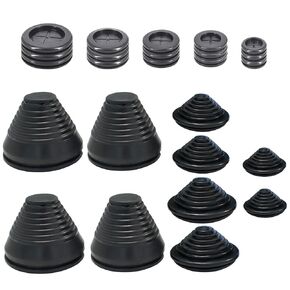 30 PCS 10 Sizes Rubber Grommets Wire Protection Kit, Closed Rubber Grommet Firewall Solid Closed Hole, Firewall Plug Grommet Synthetic Wire Protection Hole for Wire Electrical Appliance Plumbing