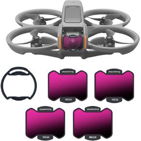 طقم فلتر ND مغناطيسي مع محول تركيب مغناطيسي متوافق مع DJI Avata 2,6 Pack UV CPL ND8 ND16 ND32 ND64 ملحقات عدسة الطائرة بدون طيار إطار من سبائك الألومنيوم
