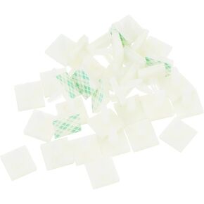 MECCANIXITY 55 Pcs Adhesive PCB Spacer, Sticky Nylon Insulated Standoffs for PCB Board, Supporting Height 0.56", Fits PCB Hole Dia 3mm to 3.2mm, White