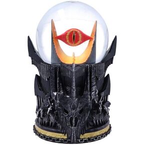 Nemesis Now Officially Licensed Lord of The Rings Sauron Snow Globe, Grey, 18cm