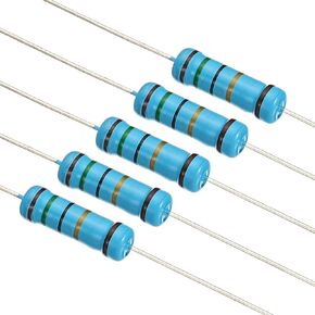 PATIKIL 150pcs Metal Film Resistor Assortment Kit 0.1 Ohm - 750 Ohm, 30 Values 2W 1% Tolerance for DIY Projects Experiments