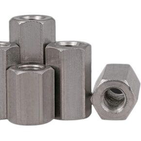 1pc M20 x 2.5 x 60mm Stainless steel Long Coupling Hex Nut Connector