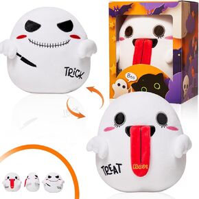 Halloween Stuffed Animal Ghost Toys,Trick or Treat Halloween Plush Gifts 10" Spooky Soft Collectible Plushies Pillow Figure Cute Doll for Kids Baby Toddlers Girls Boys Home Birthday Party Decorations