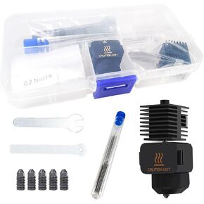 Hotend A1 Mini/A1 Assembly with Standby Nozzles Compatible with Bambu Lab A1 Mini/A1 Series 3D Printers, 5 PCS Hardened Steel Nozzles (0.2, 0.4, 0.6, 0.8mm) with DIY Tools and A Parts Box... in Saudi Arabia