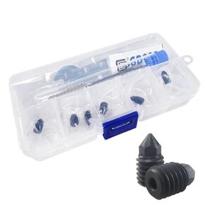 Hotend A1 Mini/A1 Assembly with Standby Nozzles Compatible with Bambu Lab A1 Mini/A1 Series 3D Printers, 5 PCS Hardened Steel Nozzles (0.2, 0.4, 0.6, 0.8mm) with DIY Tools and A Parts Box...