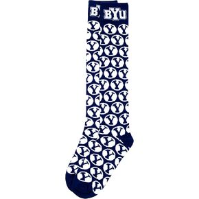NCAA BYU Cougars Dress Socks, Blue/White