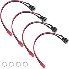 4PCS DC Socket Power Solder Cable 5.5x2.5mm Wire Length 15cm 2 Pin Connector Charger Port Electric Scooter Parts Battery Charging Harness Replacement Parts
