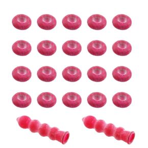 20PCS 15x50mm Red Glass Cap Tip Sealer Cap Caulk Cap Caulking Cap Sealer for Caulk Tube and Adhesives