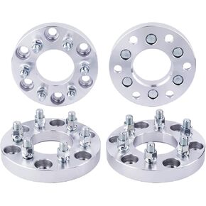 محولات عجلات DCVAMOUS 4PC 6x4.5 إلى 6x5.5 مقاس 1.25 بوصة مع مسامير 12x1.25 متوافقة مع Nissan 6 Lug 6x114.3 إلى 6x139.7 لـ 2005-2023 Frontier | 2005-2014 باثفايندر | 2005-2015 إكستيرا
