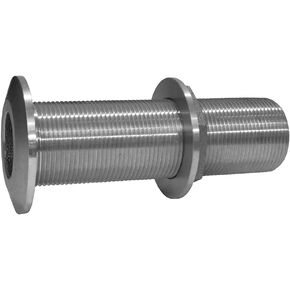GROCO 1-1/2" Stainless Steel Extra Long Thru-Hull Fitting w/Nut