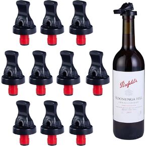 Wine Stopper，6 Pack Wine Stoppers for Wine Bottles，Plastic Vacuum Wine Bottle Stopper Wine Saver with Airtight Seal，Keep Wine Fresh Wine Bottle Sealer Set