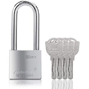 40mm Long Shackle Padlocks for Outdoor Use All Weather Resistant, Alloy Steel Heavy Duty Lock with 4 Keys in Kuwait