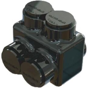 Insulated Wire Connectors DMNI - Polaris Connector Lugs Taps for Wires Range 2/0-6AWG - Aluminum and Copper Wire Split Bolt Connector Slotted or 3/16" (D2/0-1 Pack of 2) in Kuwait