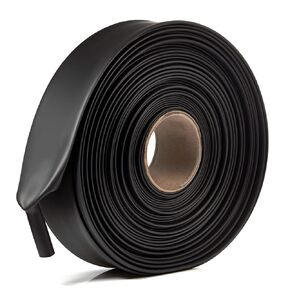 Chanzon 1-1/2 inch (39mm) Type G Waterproof Heat Shrink Tubing Marine 3:1 Ratio with Eventronic Dual Wall Adhesive Tubes Glue Inside 39G Black 80Ft/25M 1pcs