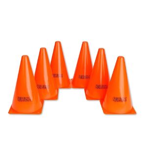 Spectrum Cones, 9 Orange (Set of 6)