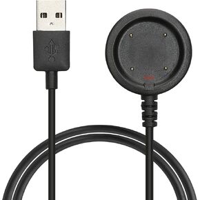 kwmobile USB Cable Charger Compatible with Polar Vantage V / V2 / Vantage M/Ignite/Ignite 2 / Grit X Pro/Grit X Cable - Charging Chord for Smart Watch - Black