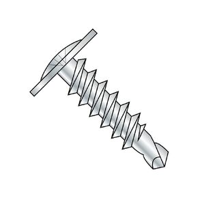 Small Parts 0608KPM Steel Self-Drilling Screw, Zinc Plated Finish, Modified Truss Head, Phillips Drive, #2 Drill Point, #6-20 Thread Size, 1/2" Length (Pack of 100)