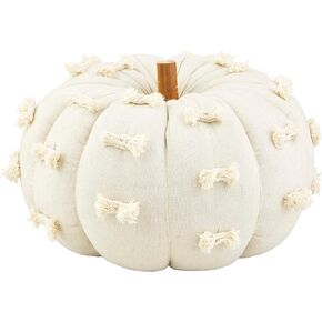 Mud Pie Dot Pumpkin Sitter, Medium, 10 1/2" x 8" x 8" Dia