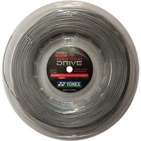 YONEX Poly Tour Drive 125/16L Tennis String Reel Silver ()
