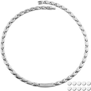 KYOSI Magnetic Necklace Strength Magnet Necklace for Women Stainless Steel Chain Womens Jewelry 20.86 inches