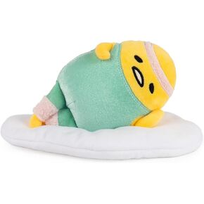 GUND Sanrio Gudetama The Lazy Egg Stuffed Animal, Gudetama with Soy Sauce Plush Toy for Ages 1 and Up, 5"